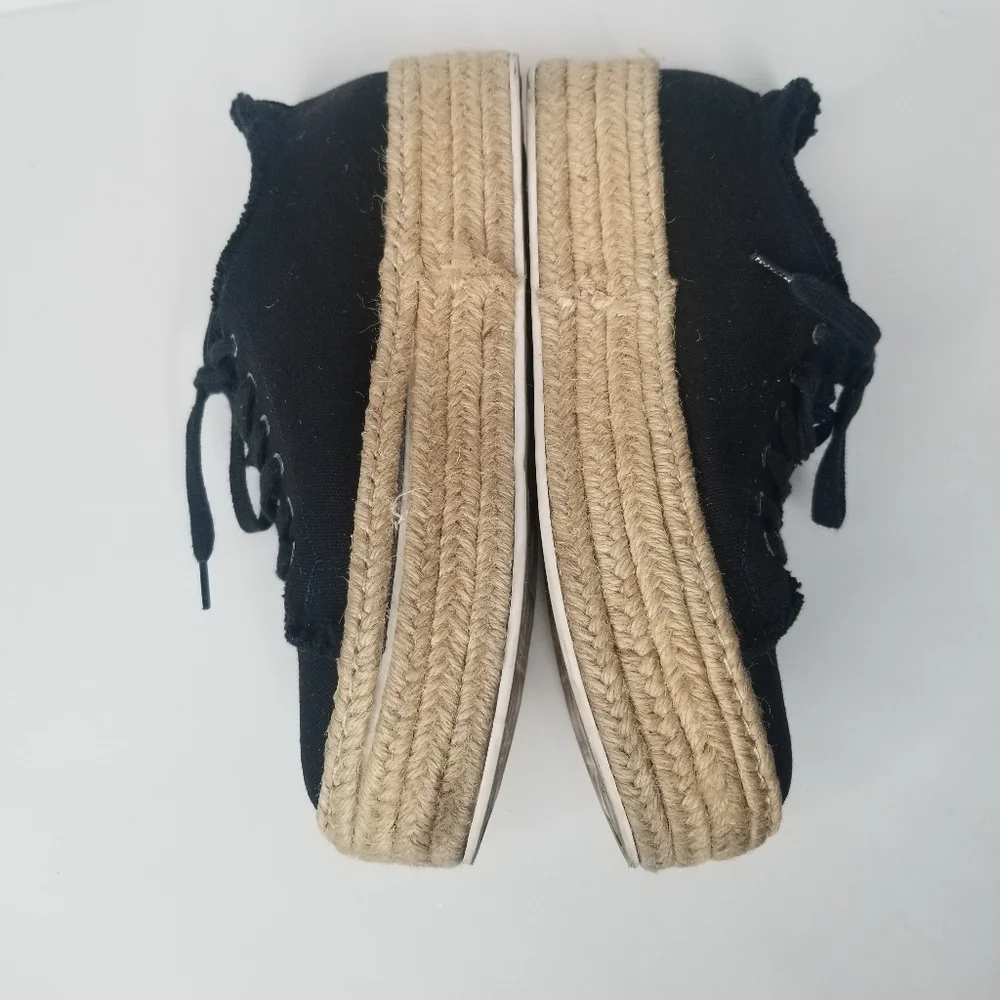 SCHUTZ Luana Espadrille Platform Tie Sneakers
